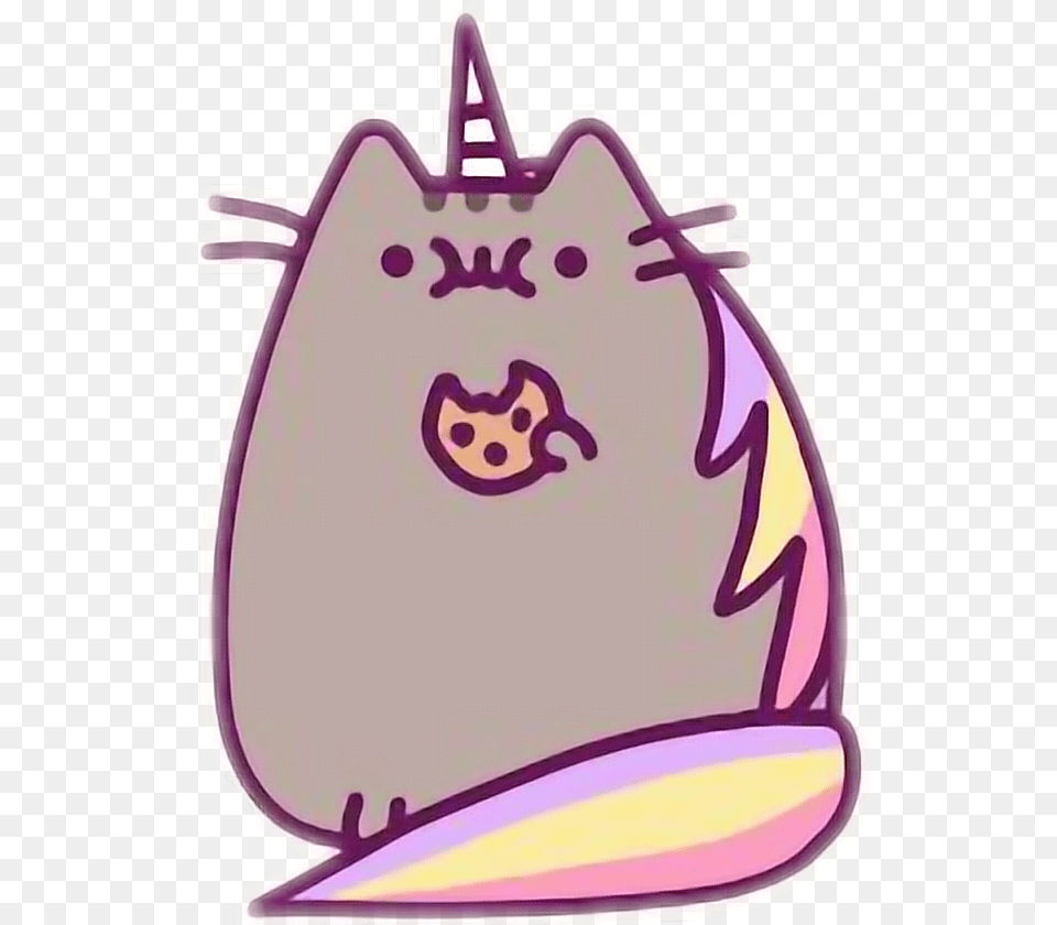 Cute Rainbow Unicorn Pusheen Cat Dibujos Kawaii De Gatitos, Bag, Birthday Cake, Cake, Cream Png Image