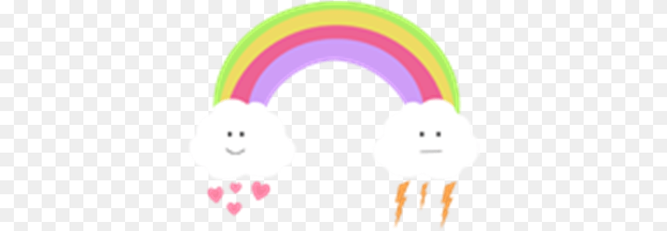 Cute Rainbowcloudstransparent Roblox Cute Cartoon Cloud Rainbow, Cream, Dessert, Food, Ice Cream Png Image