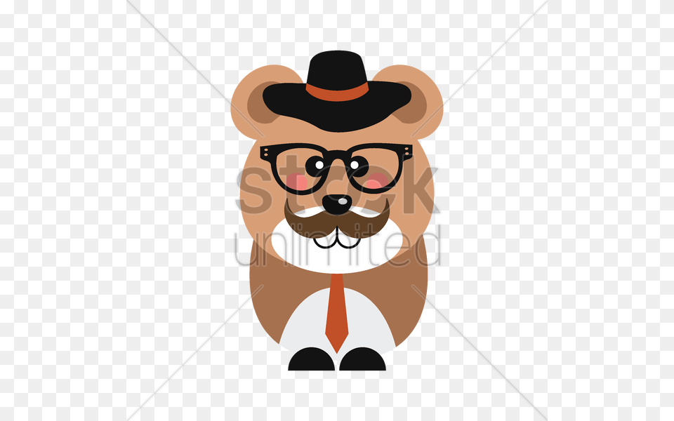 Cute Rat With Hat And Glasses Vector Image, Baby, Person, Head, Bag Png