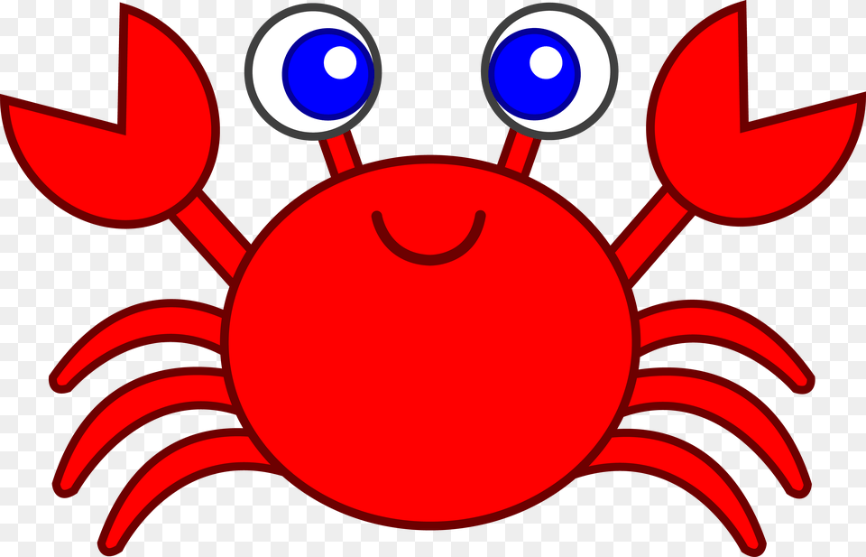 Cute Red Crab Clip Art, Food, Seafood, Animal, Sea Life Free Png Download