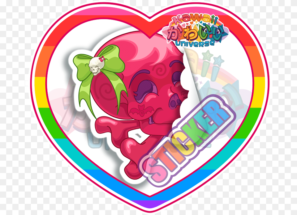Cute Red Skull Sticker, Food, Ketchup Free Png Download