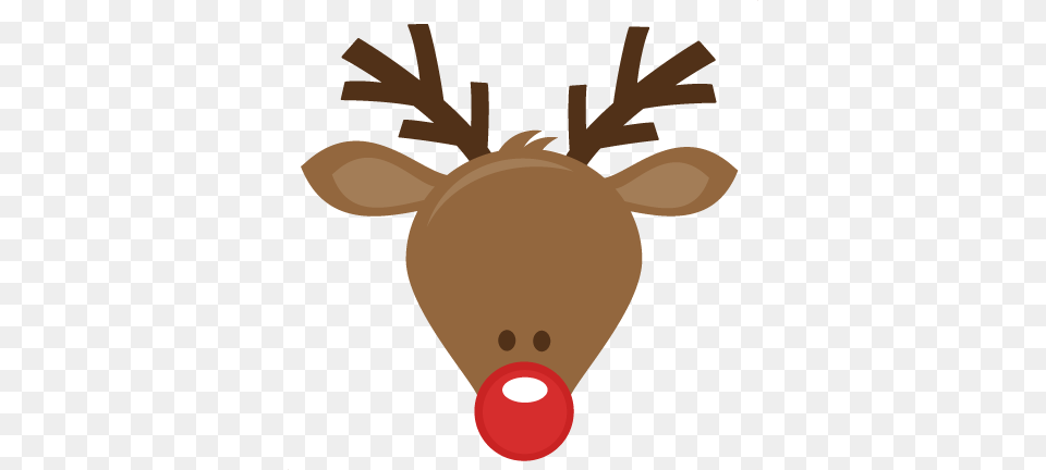 Cute Reindeer Head Cutting For Scrapbooking Cute Cut, Animal, Deer, Mammal, Wildlife Free Png