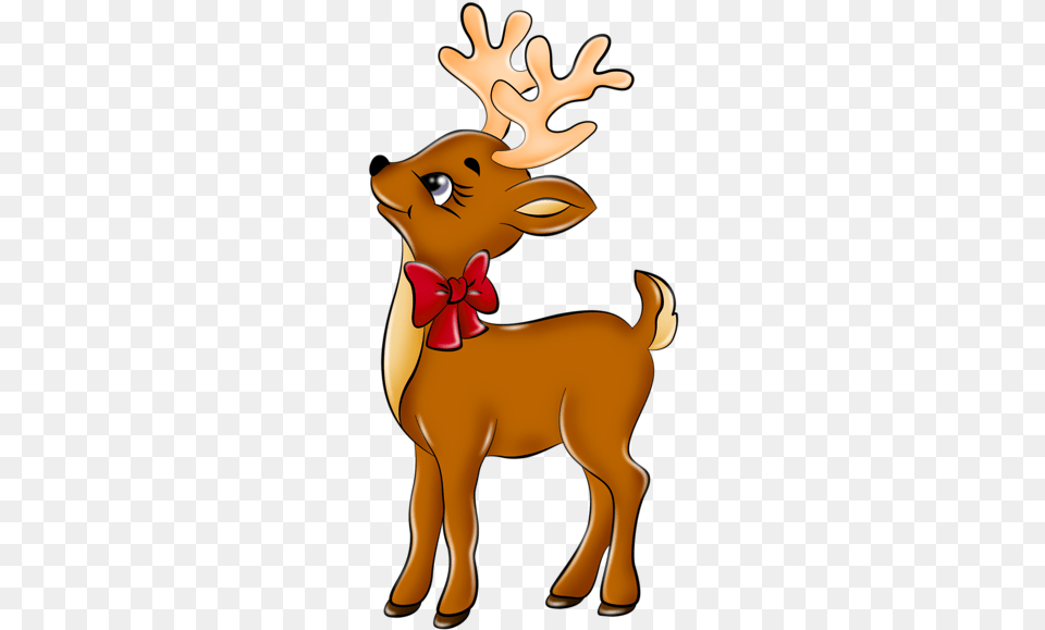 Cute Reindeer Picture Christmas Reindeer Clipart, Animal, Deer, Mammal, Wildlife Png