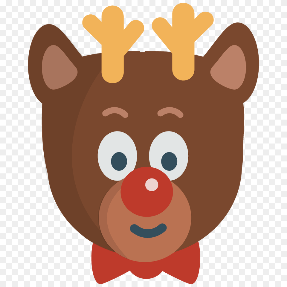 Cute Rudolph Head Clip Art, Baby, Person, Face Free Png