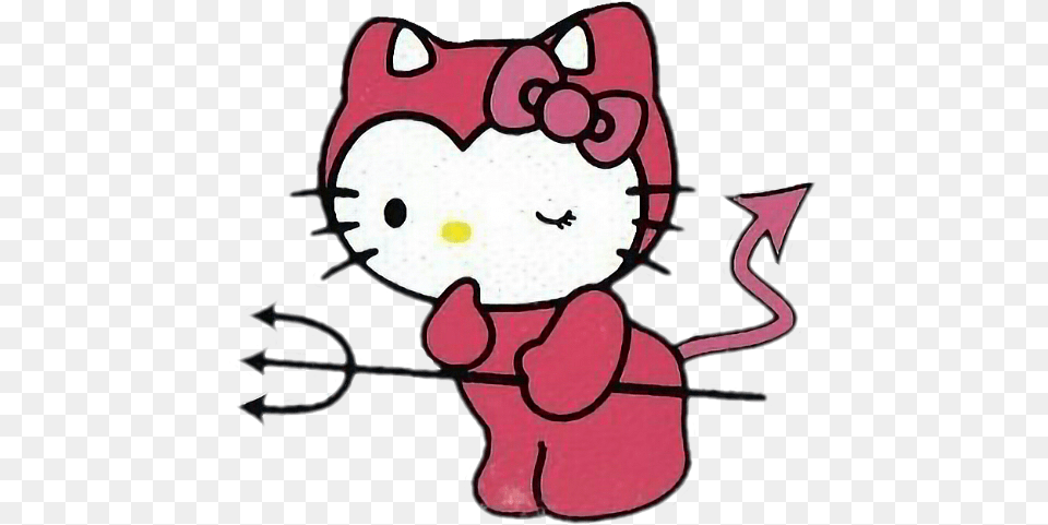 Cute Sanrio Hello Kitty Devil Demon Dressup Devil Hello Kitty, Cupid Free Png