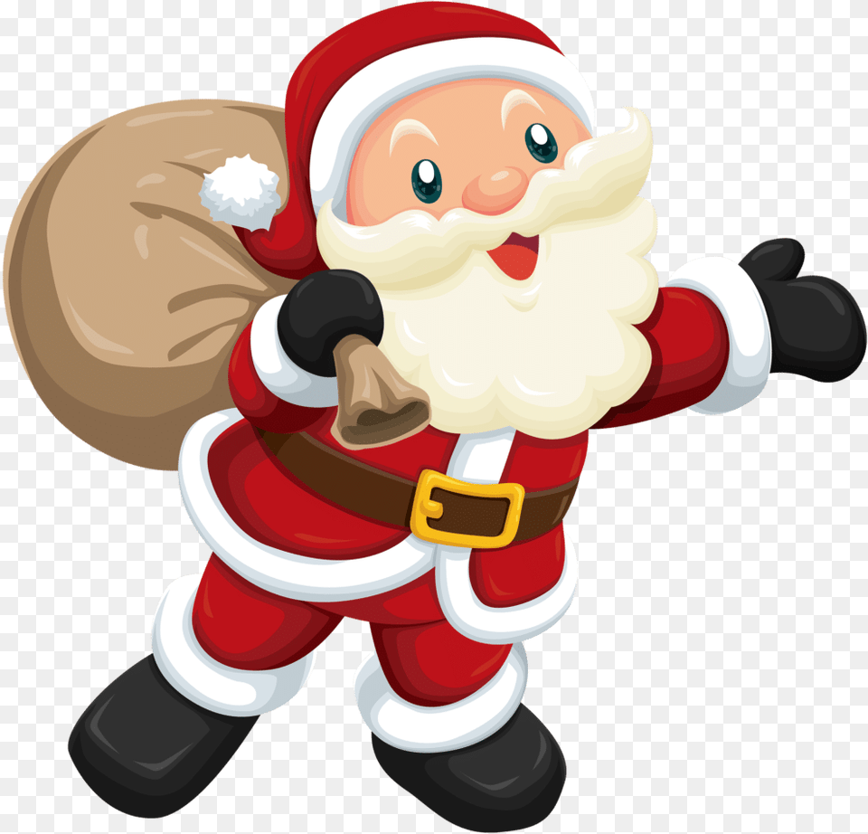 Cute Santa Claus Clipart Cute Animated Santa Claus, Elf, Dynamite, Weapon Png Image