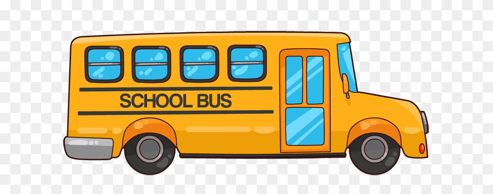 Cute School Bus Clip Art Free Clipart Images, School Bus, Transportation, Vehicle Png
