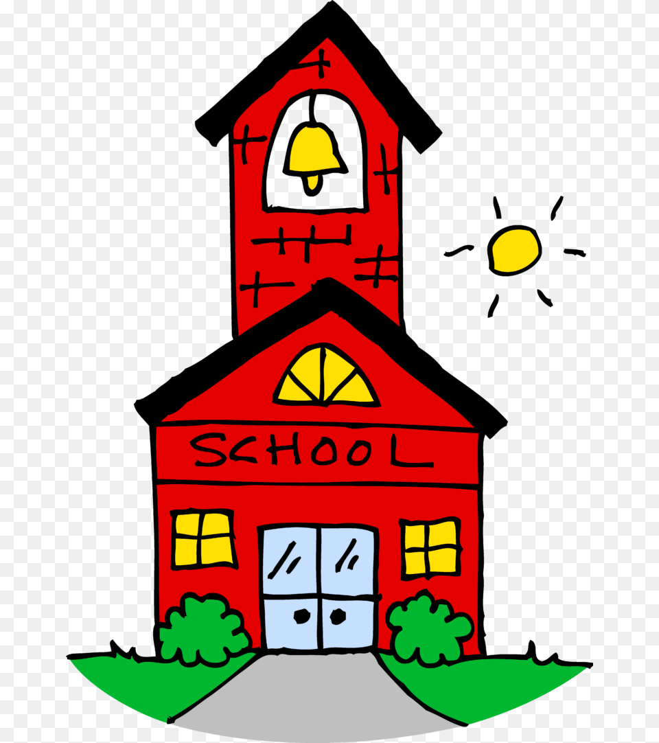 Cute School House Clipart Clip Art, Architecture, Bell Tower, Building, Tower Free Png Download