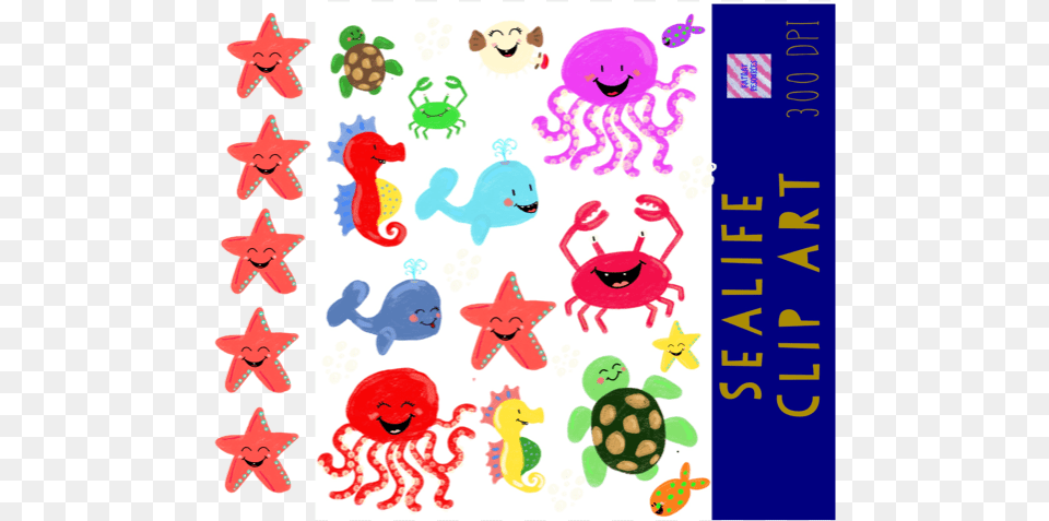 Cute Sea Life Ocean Animal Clip Art, Bird, Chicken, Fowl, Poultry Free Png Download