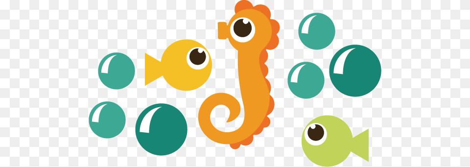 Cute Seahorse Clipart, Animal, Fish, Sea Life, Mammal Png Image