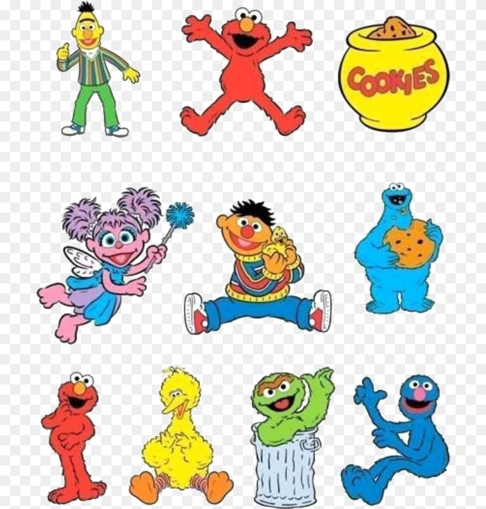 Cute Sesame Street Characters, Baby, Person, Publication, Book Free Png Download