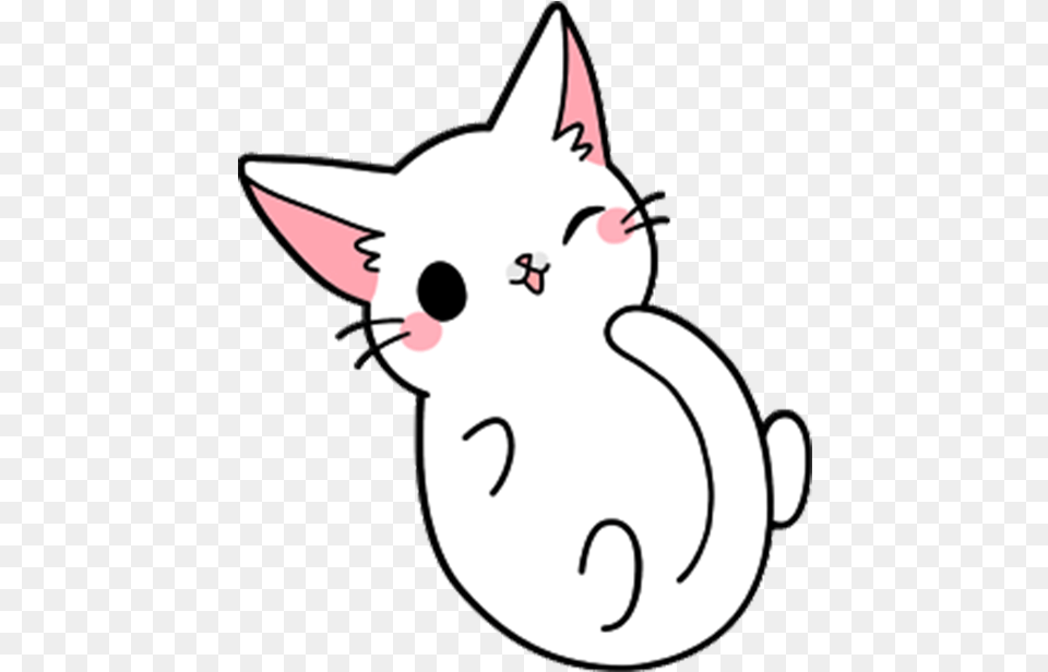 Cute Sit Cat Yang Kitten Drawing Clipart Drawing Cute Cat Cartoon, Baby, Person Free Png Download
