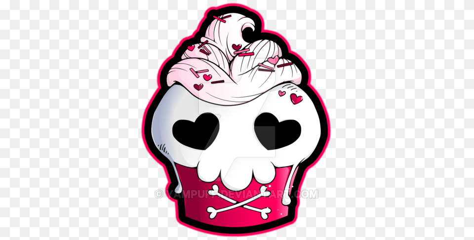 Cute Skull Clipart Clipart, Cake, Cream, Cupcake, Dessert Free Png