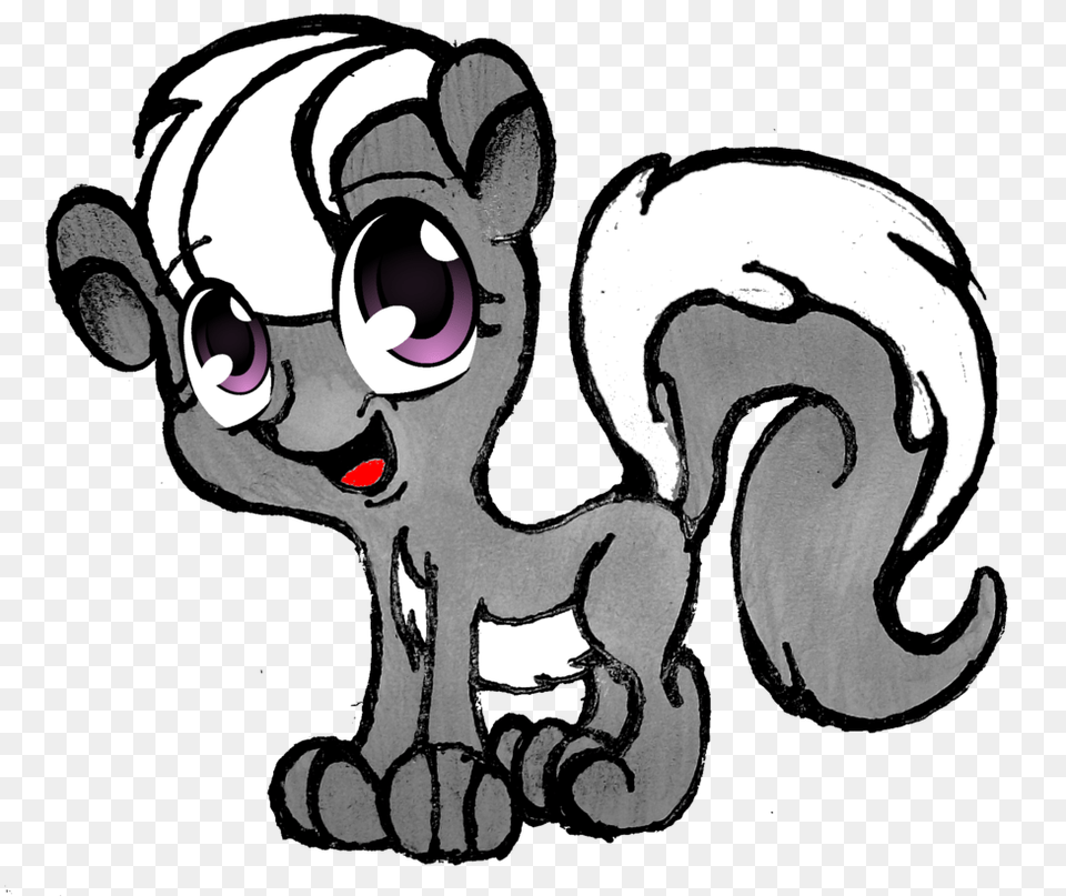 Cute Skunk, Art, Baby, Person, Face Png Image