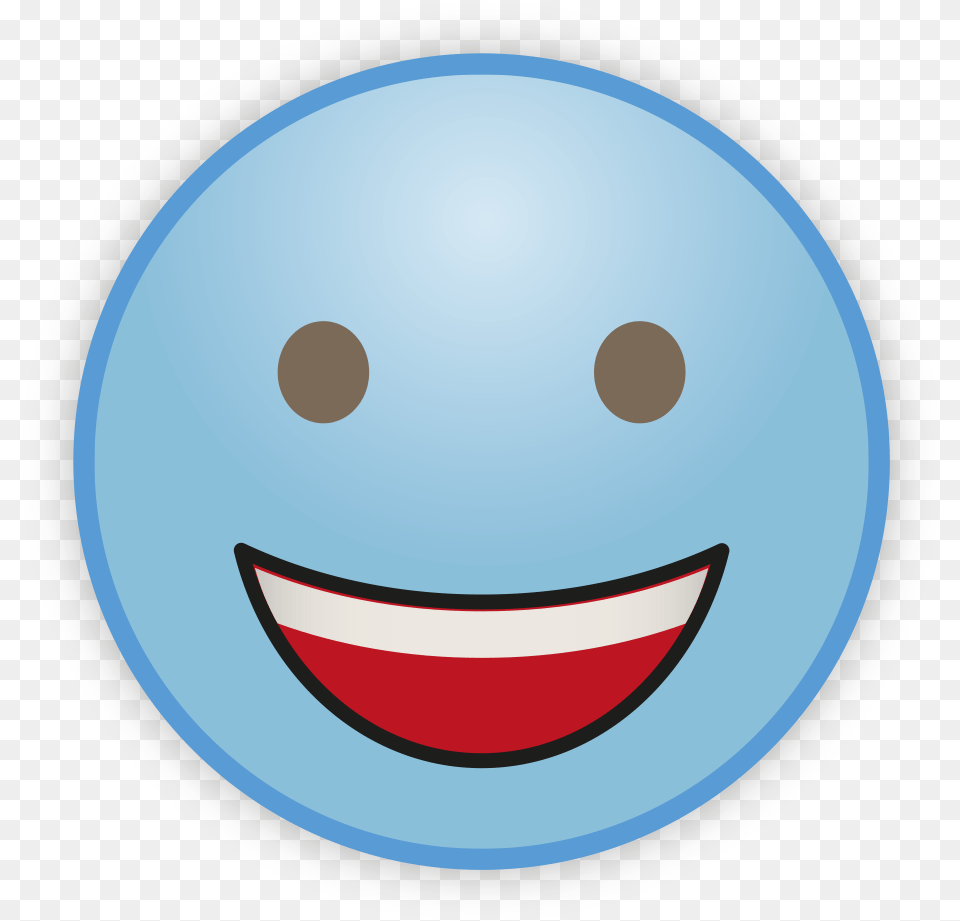 Cute Sky Blue Emoji Clipart Emoji, Sphere, Photography, Logo Png Image
