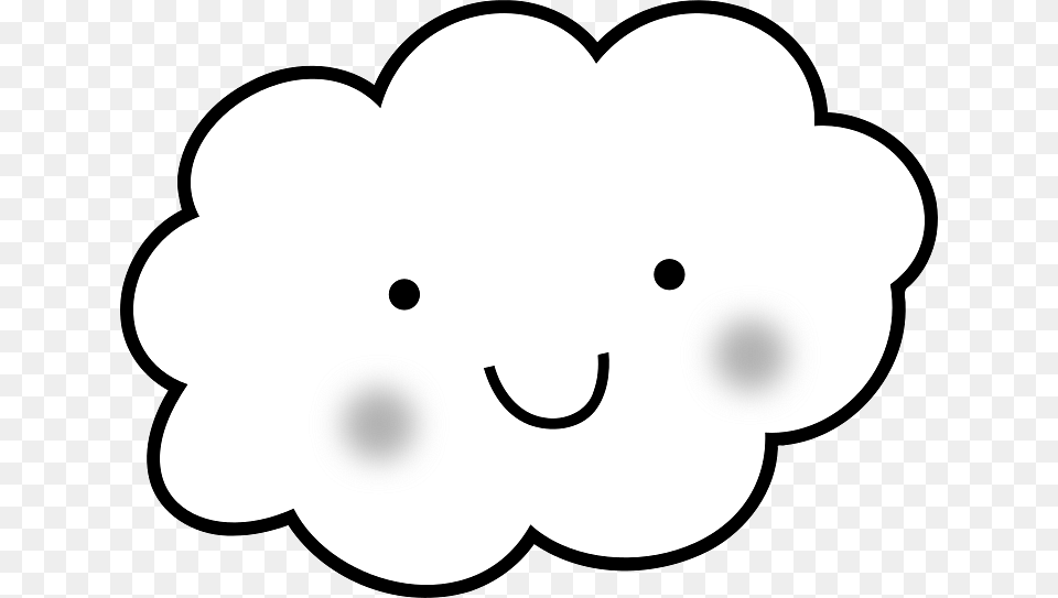 Cute Smiling Cloud Png