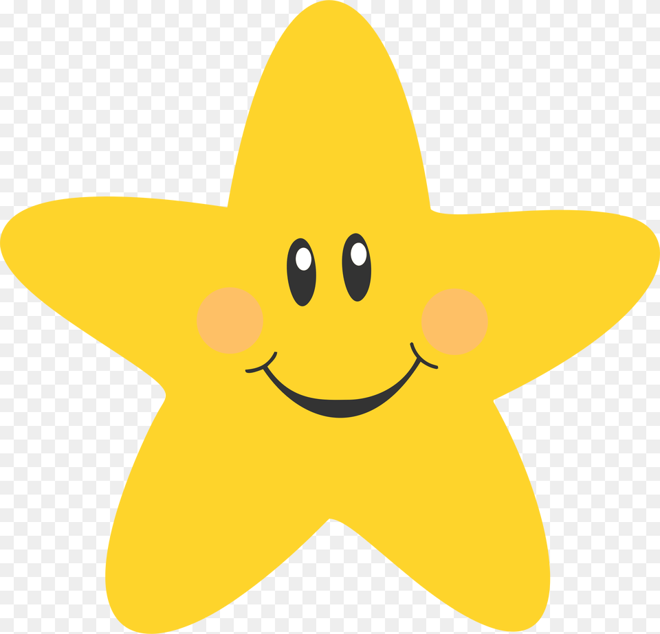 Cute Smiling Sun Clip Art, Star Symbol, Symbol, Clothing, Hat Png Image