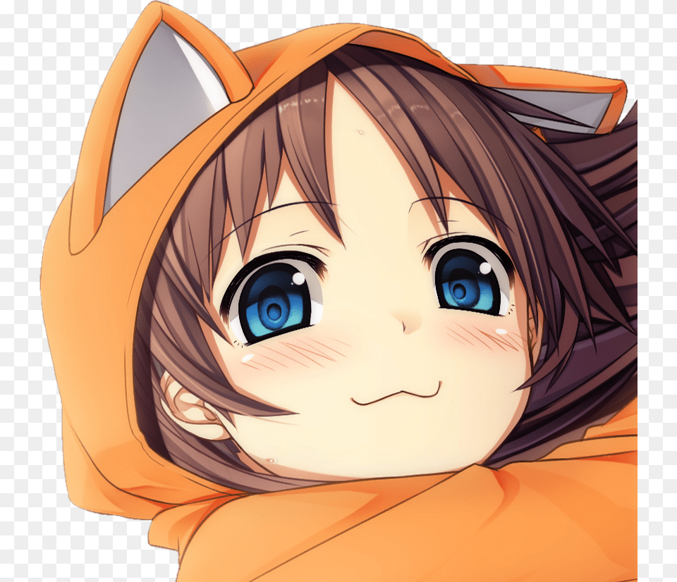 Cute Smug Anime Girl, Book, Comics, Publication, Baby Free Png Download