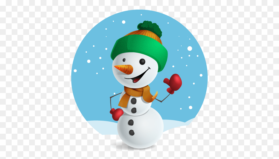 Cute Snowman Clipart Look, Nature, Outdoors, Winter, Snow Png