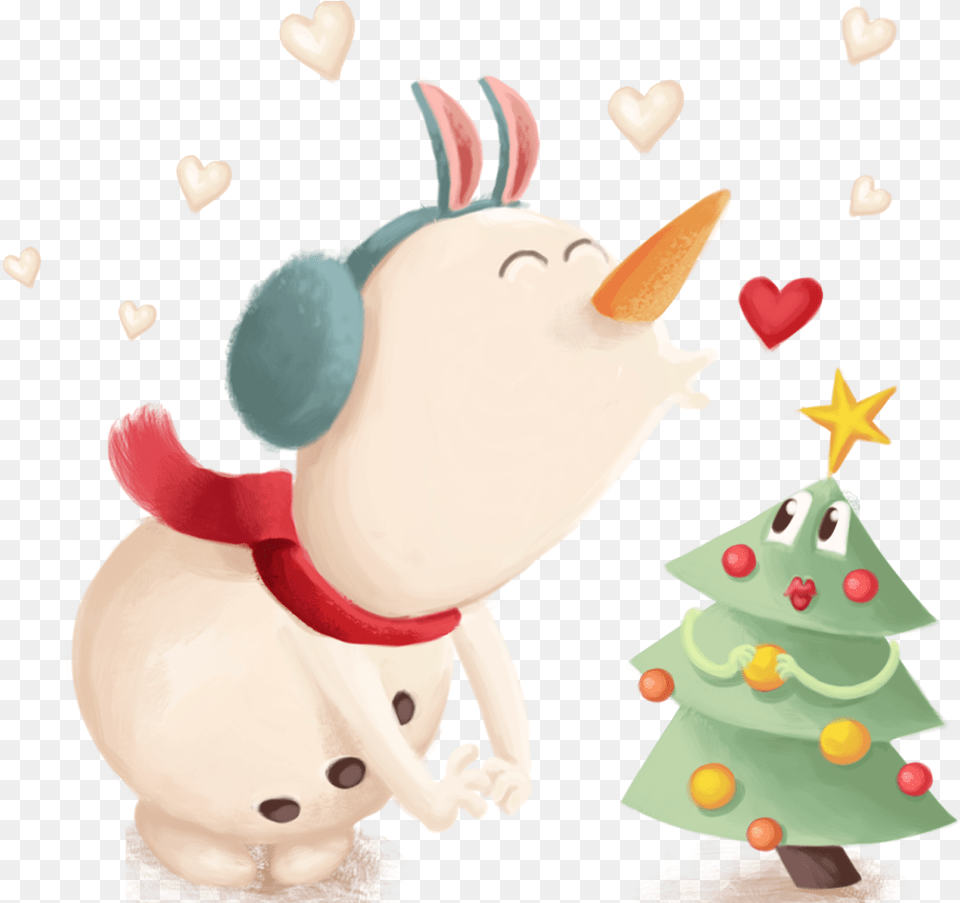 Cute Snowman Monika Klobcar Character 2d Character Cartoon Png Image