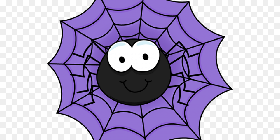 Cute Spider Clipart Spider On Web Clip Art Black And White, Spider Web, Nature, Outdoors, Snow Png