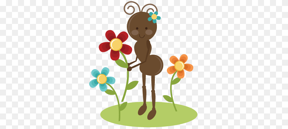 Cute Spring Clip Art Cute Girl Ant For Cards, Graphics, Face, Head, Person Free Png