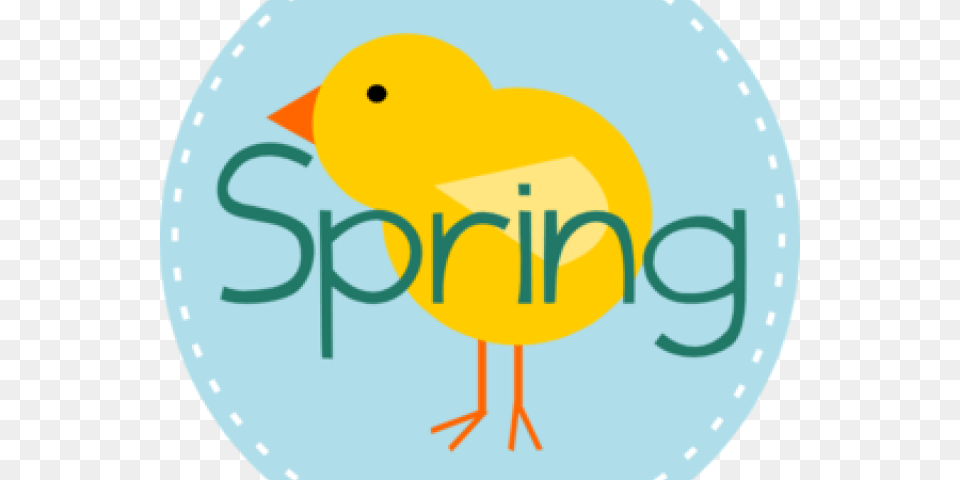 Cute Spring Clipart Illustration, Animal, Bird, Canary, Plate Png