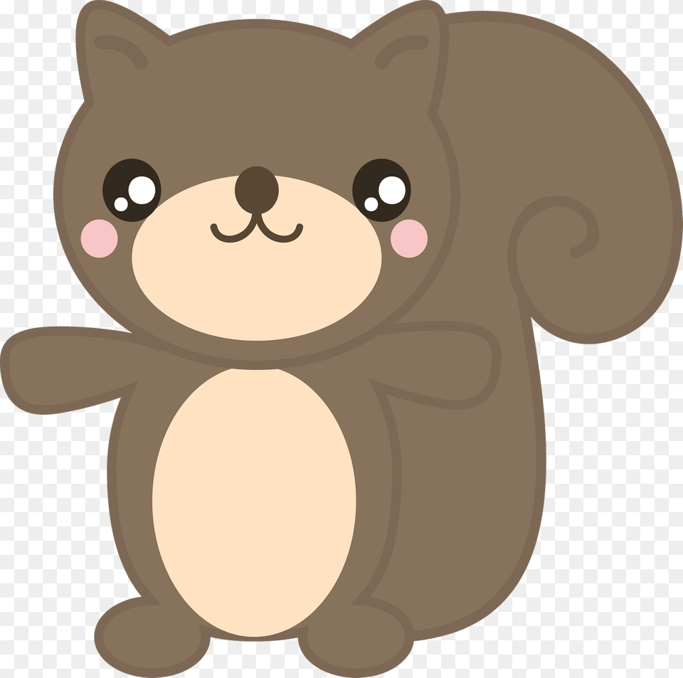 Cute Squirrel Clipart, Teddy Bear, Toy Free Png