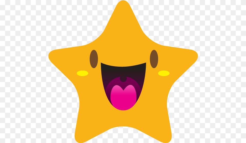 Cute Star Cat Yawns, Star Symbol, Symbol, Animal, Fish Free Png Download