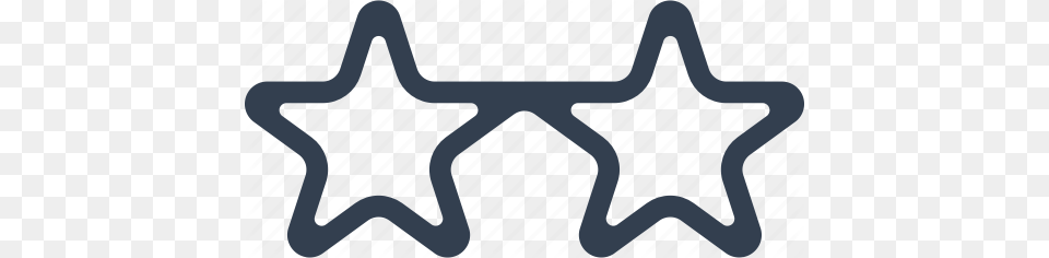 Cute Star Glasses Transparent Funnypictures Free Png Download