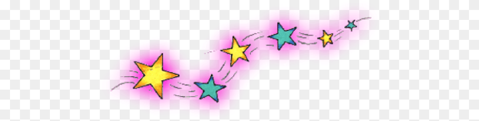 Cute Star Shooting Star Clipart Cute Stars Clipart Girly, Symbol, Star Symbol Png Image