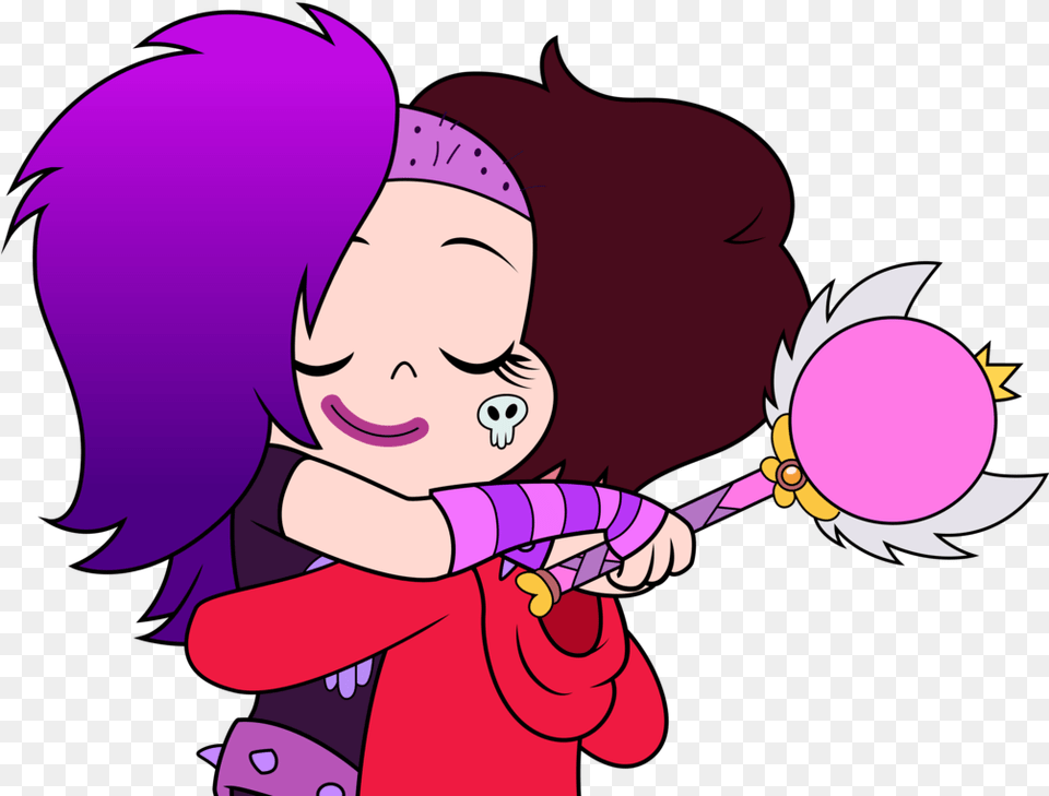 Cute Starco Hug Vector From Season 2 By Sparxyz, Purple, Baby, Person, Book Free Png Download