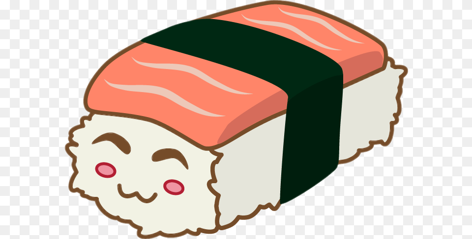 Cute Sushi Love Kawaii, Dish, Rice, Food, Grain Png Image