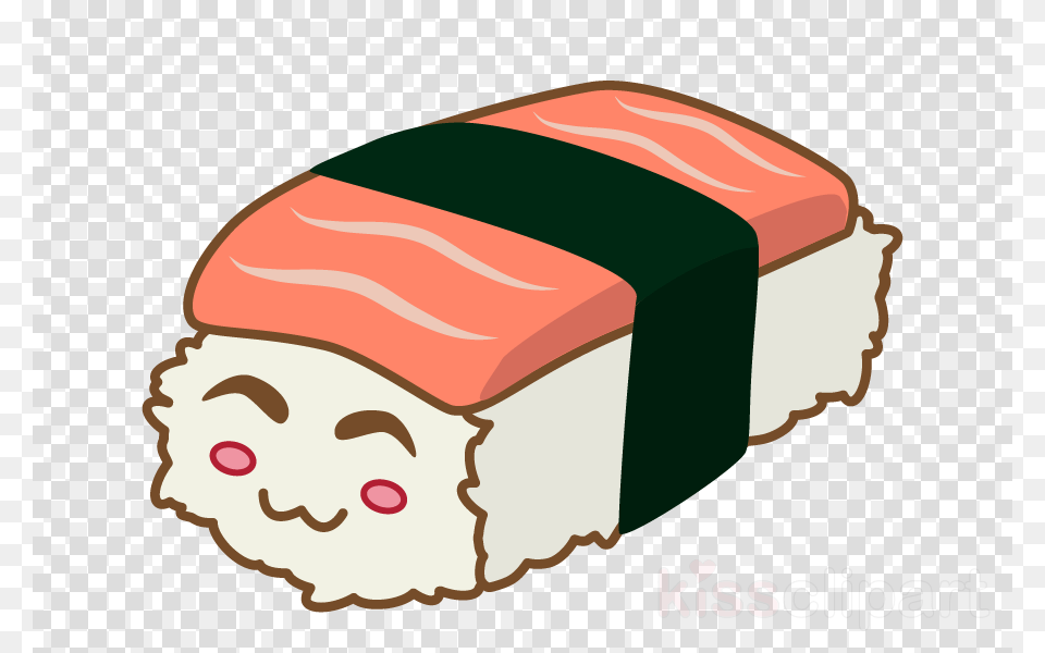 Cute Sushi Clipart Sushi Japanese Cuisine, Dish, Food, Meal, Rice Free Transparent Png