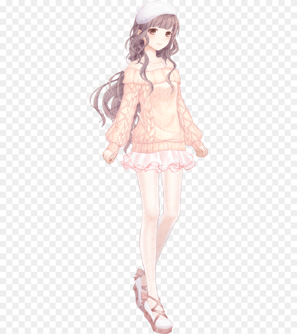 Cute Sweater Anime Outfits, Book, Publication, Footwear, Comics Png