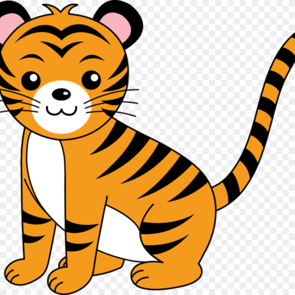 Cute Tiger Clip Art Clipart Animal, Lion, Mammal, Wildlife Free Png Download