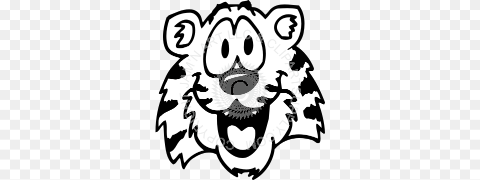 Cute Tiger Face, Stencil, Snout, Person, Head Free Transparent Png