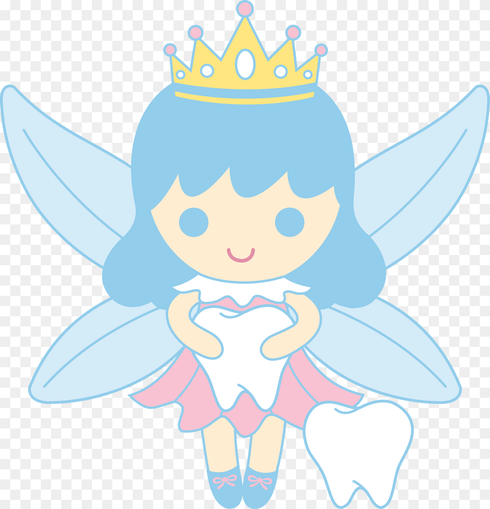 Cute Tooth Fairy Collecting Teeth, Accessories, Jewelry, Animal, Fish Png