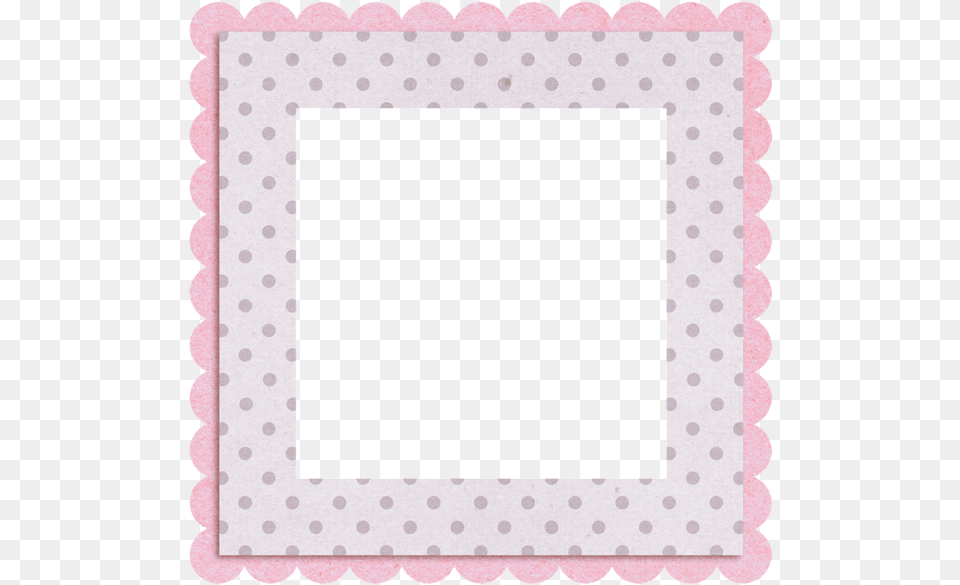 Cute Transparent Doted Frame Square Picture, Home Decor, Rug, Pattern, Blackboard Free Png Download