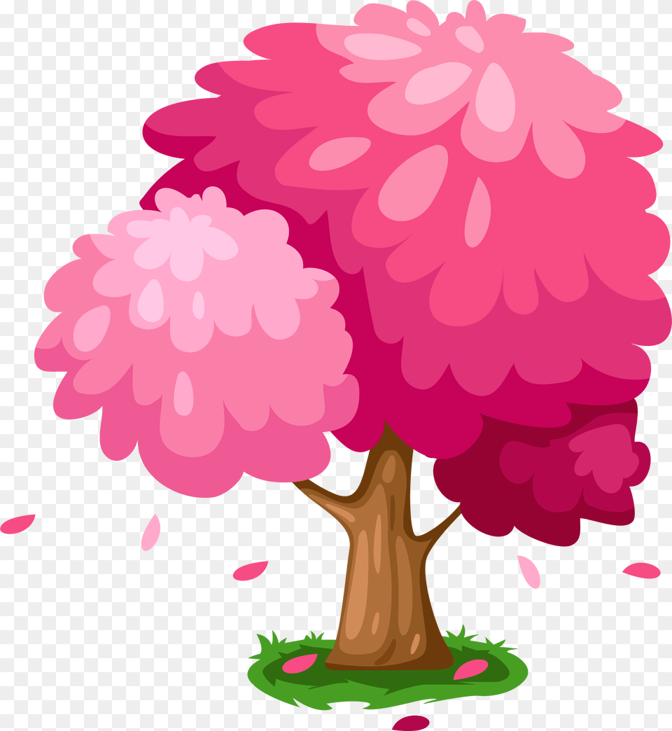 Cute Trees Clipart, Flower, Plant, Dahlia, Tree Png Image