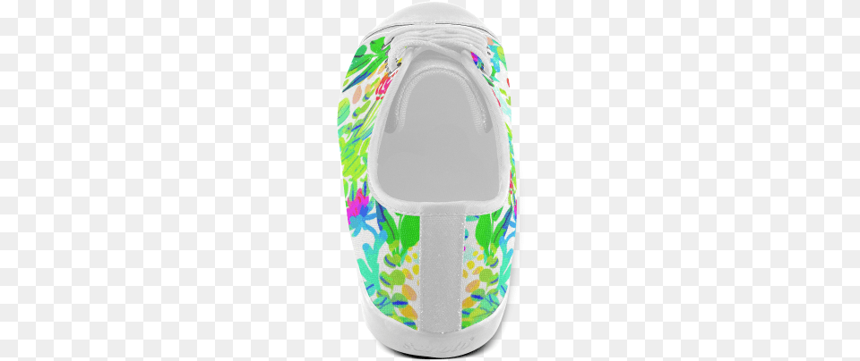 Cute Tropical Watercolor Flowers Women39s Canvas Shoes Flip Flops, Clothing, Footwear, Shoe, Sneaker Png Image