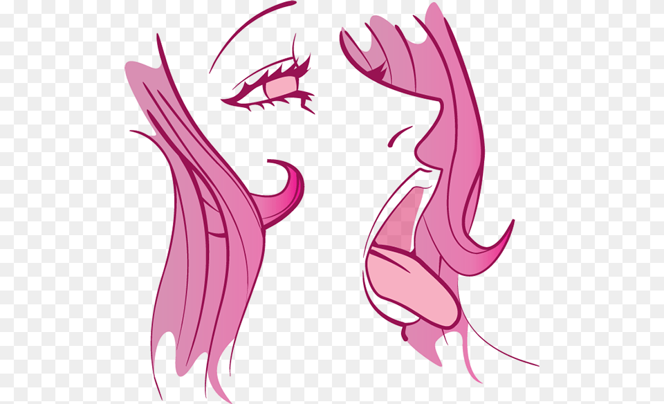 Cute Tumblr Ahegaoface Ahegao Pink Transparent Anime Girl In Pink, Purple, Art Free Png Download