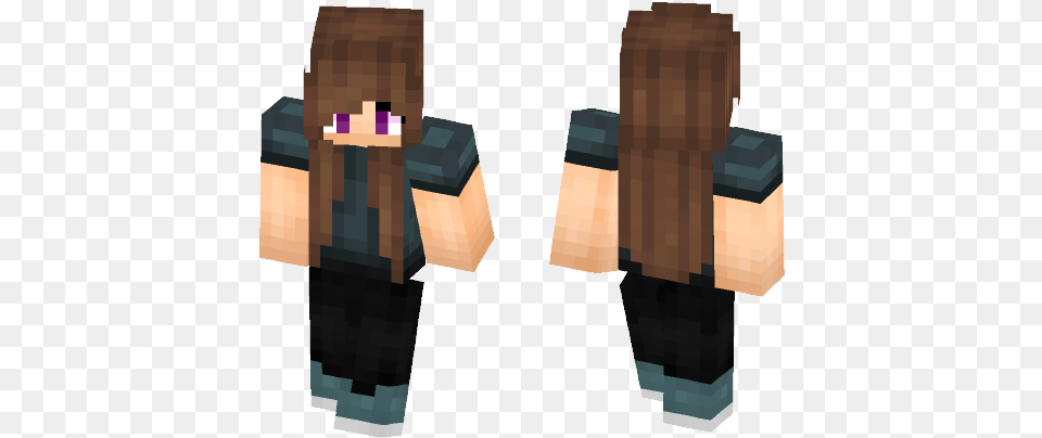 Cute Tumblr Girl Babymetal Minecraft Skin, Box, Package, Person, Wood Free Transparent Png