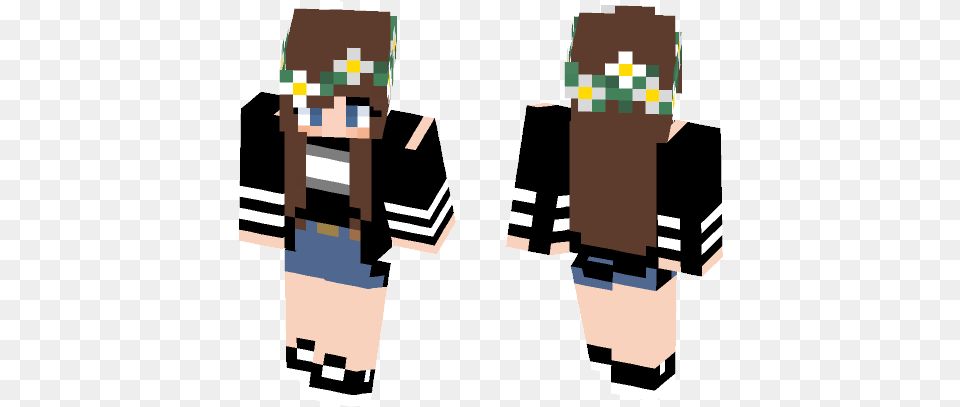 Cute Tumblr Girl Minecraft, Person, Clothing, Shirt Png Image