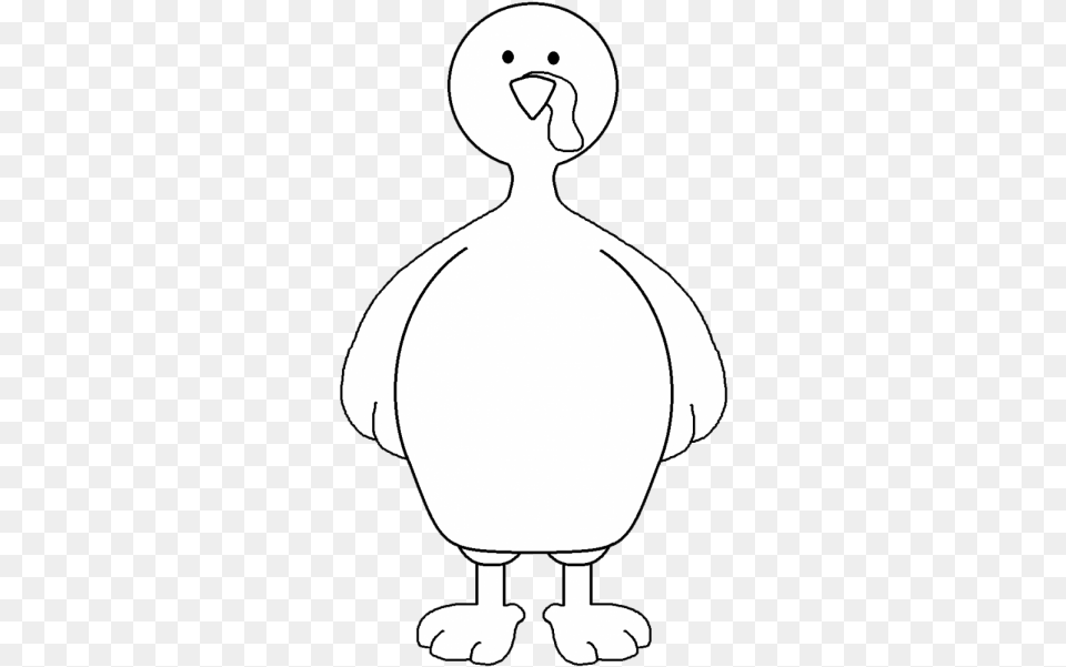 Cute Turkey Clip Art Download Black And White Cartoon Turkey No Feathers, Animal, Bird, Baby, Person Free Png