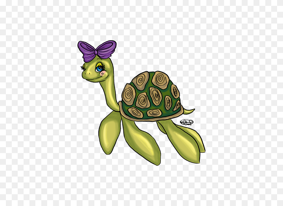 Cute Turtle Cartoon, Animal, Tortoise, Sea Life, Reptile Png