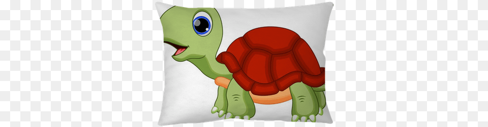 Cute Turtle Cartoon Throw Pillow Animated Images Of Turtles, Animal, Reptile, Sea Life, Tortoise Free Png Download