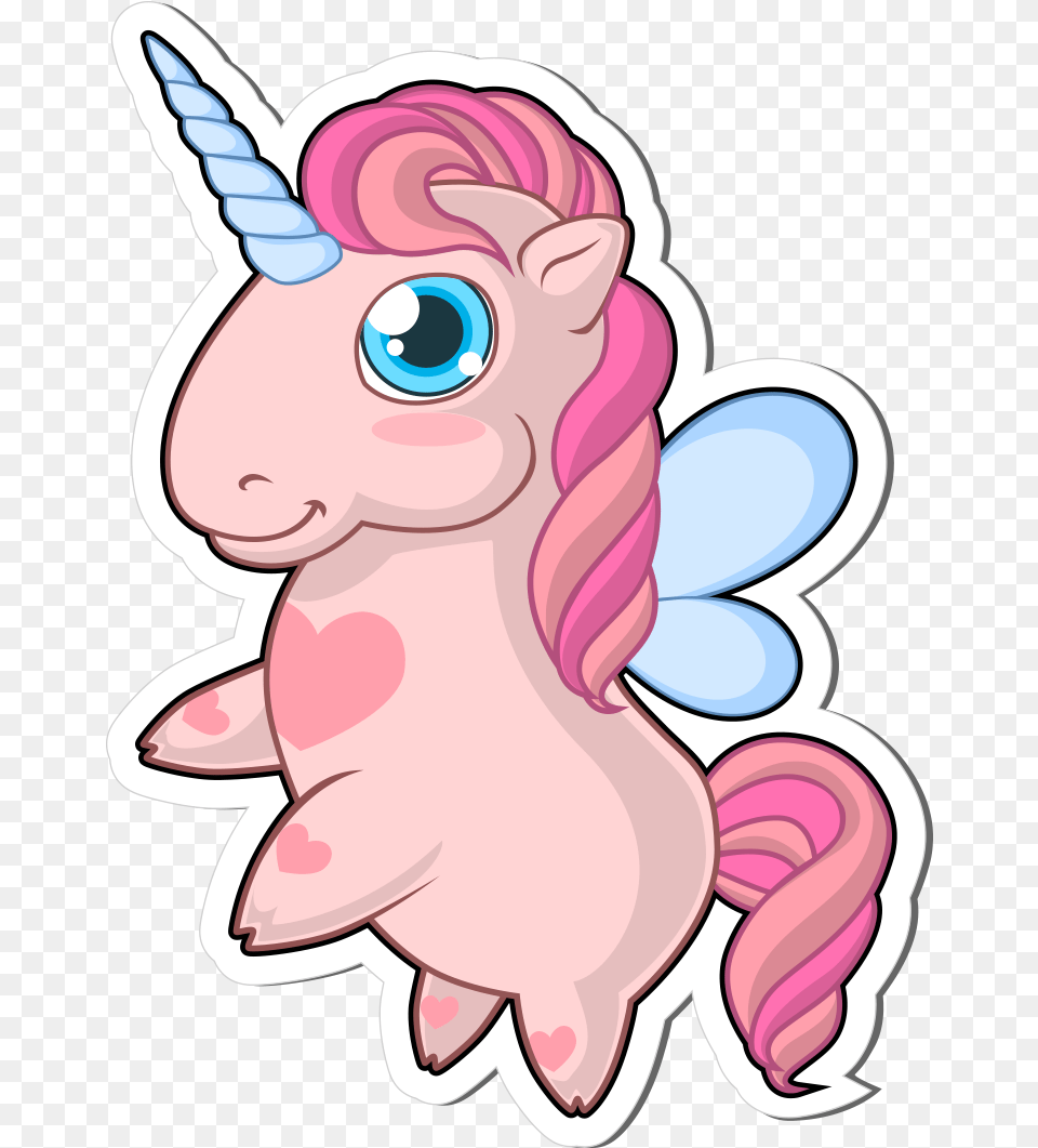 Cute Unicorn Cute Unicorn Sticker, Baby, Person, Book, Comics Free Png Download