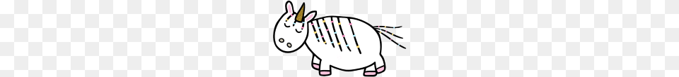 Cute Unicorn With Gold Horn, Animal, Mammal, Rabbit, Fish Free Transparent Png