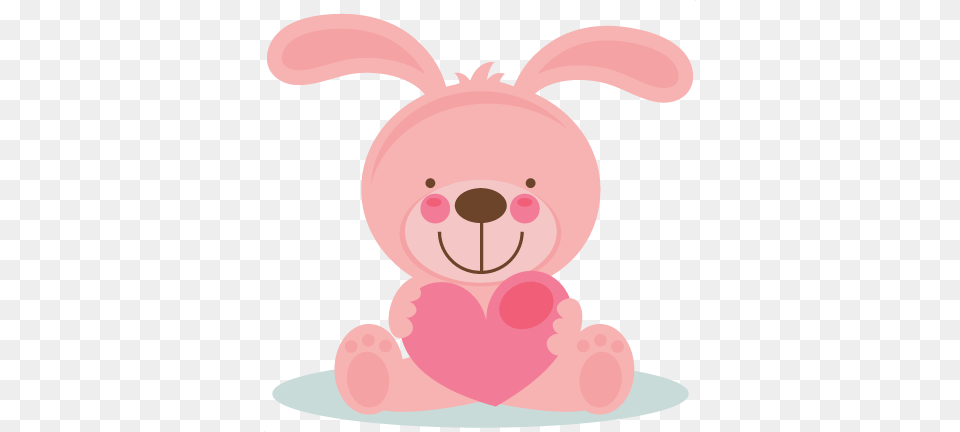 Cute Valentine Bunny Scrapbook Cuts Svg Cutting Files Valentine Bunny Clip Art, Plush, Toy, Teddy Bear Free Png